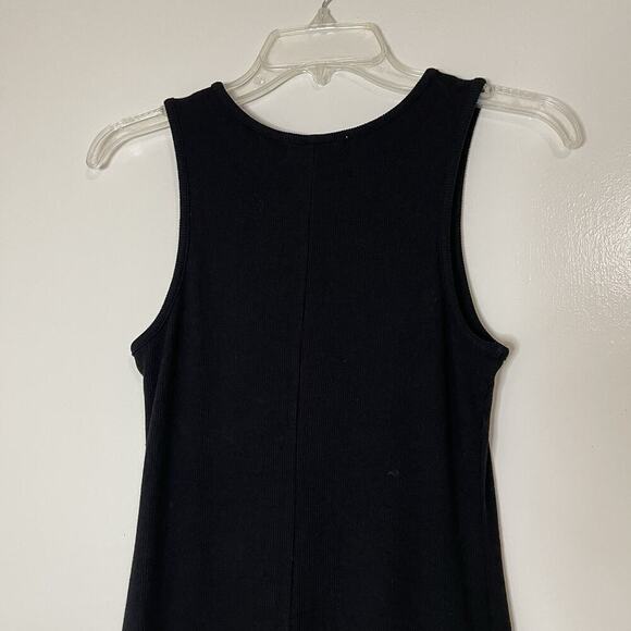 Marine Layer Lexi Rib Daytime Midi bodycon black Dress small - Picture 6 of 7